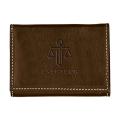 Andrew Philips® Contrast Stitch Tri-Fold Wallet