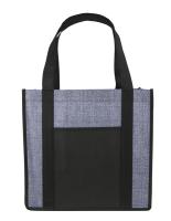 Laminated Heathered Non-Woven Grocery Tote