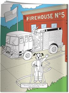 Coloring Book: Flash Teaches Fire Safety