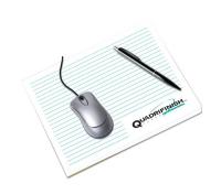 Notepad + Mouse Pad in 1 - 8-1/2" x 7-1/4" - 50 sheets