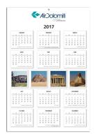 Wall Calendar - Year-At-A-Glance - 11-1/2" X 17-1/8"