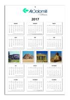 Wall Calendar - Year-At-A-Glance - 11-1/2" X 17-1/8"