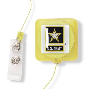 Retractable Badge Reels - Square Dome
