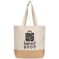 Rio™ Shopper Tote Bag - 5 oz. Recycled Cotton Blend with Jute