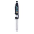 Vivano Tech 4-in-1 Pen, Stylus, LED Flashlight, Phone Stand - ColorJet - Full-Color Metal Pen