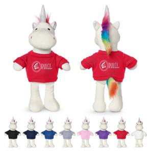 8.5" Plush Unicorn with T-Shirt