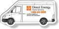.020 Stock Shape Magnets / Delivery Van (1.5" x 3.2") Screen-printed