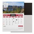 .020 Four colour process Magnetic Card (2" x 3.5") with stock calendar pad attached