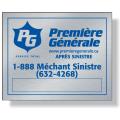 .020 Stainless Steel Metal Plates for outdoor use / rectangle with square corners (9.1 to 12 square inches) Screen-printed