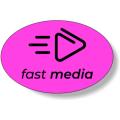 Stock Shape Fluorescent Pink Roll Labels - Oval (1.625" x 2.5") Flexo-printed