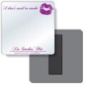 .040 Shatterproof Copolyester Plastic Mirror / with magnetic back (4" x 4") Screen-printed