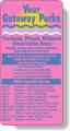 Stock Shape Fluorescent Pink Roll Labels - Rectangle with round corners (2" x 4") Flexo-printed