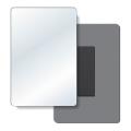 .040 Shatterproof Copolyester Plastic Mirror / with magnetic back (4" x 6") Non-imprinted