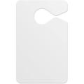 .020 White Gloss Vinyl Plastic Parking Tag (2.4" x 3.9") - Non printed