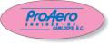 Stock Shape Fluorescent Pink Roll Labels - Oval (1.5" x 4") Flexo-printed