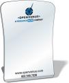 .080 Standing Acrylic Safety Plastic Mirror / free form with round corners (3" x 3.9") Screen-printed