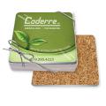 Gift Boxed Set of 4 Premium Coasters .060 Gloss Copolyester Top & 1/16" cork base (3.5" x 3.5") 4CP