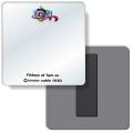 .040 Shatterproof Copolyester Plastic Mirror / with magnetic back (4" x 4") Four colour process