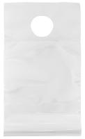 Clear Polypropylene Bottle Neck Bag 4.25" x 9.25" - 1 1/4" dia. hole (stocking area 4.25" x 5.5")