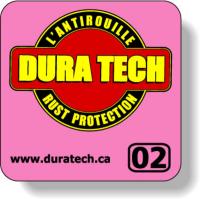 Stock Shape Fluorescent Pink Roll Labels - Square with round corners (1.25" x 1.25") Flexo-printed