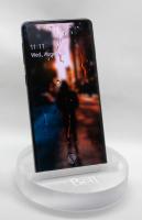Smartphone Stand Paperweight 3/4" Clear Acrylic Round (4" dia.) Laser Engraved
