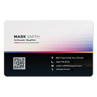 .024 White Gloss Vinyl Plastic Wallet Cards (2.125" x 3.375") Four colour process