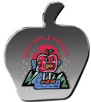 Clear Apple Paperweight 3/8" Acrylic (4 1/8" x 4 5/8"). Full Colour Imprint