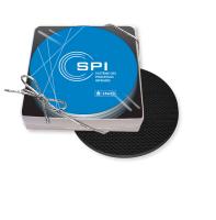 Gift Boxed Set of 4 Premium Coasters .100 Gloss Copolyester Top & 1/16" cork base (3.5" dia.) 4CP