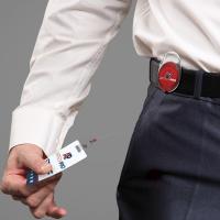 30" Carabiner Style Retractable Badge Reel with Metal Slip Clip