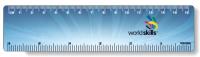 .020 White Gloss Vinyl Plastic 6" Rulers / with round corners (1.5" x 6.25") Four colour process