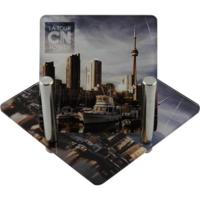 Acrylic Coaster w/ 4 Square Coasters with Full Colour Imprint