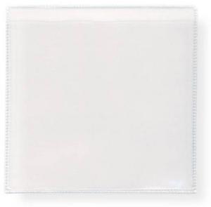Peel and Stick Clear Vinyl Sleeves 2.625" x 2.625" Packaged 6 sleeves per sheet