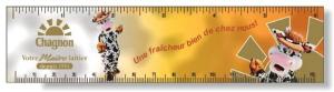 .040 White Styrene Plastic 6" Rulers / with square corners (1.5" x 6.25") Four colour process