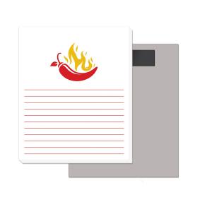 50 Sheet Magnetic Note Pads (3.5" x 4.25") 2 Custom Colours
