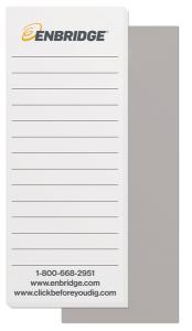 50 Sheet Note Pads (2.75" x 7") 2 Custom Colours