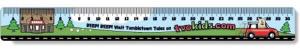 .040 White Styrene Plastic 12" Rulers / with round corners (1.375" x 12.25") Four colour process