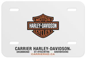 Motorcycle Licence Plates .055 White Styrene (5" x 7.5") Screen-printed