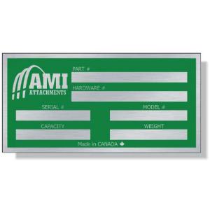 .024" Brushed Aluminum Metal Plates / rectangle with square corners (12 to 15 square inches) Screen-printed