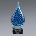 Art Glass 10 - Water Drop Design - 4.5" x 10"