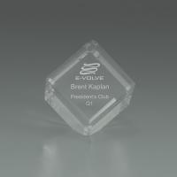 Cube Shaped Award Medium - 3.25 " x 3.25 "