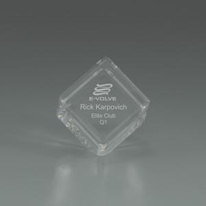Cube Shaped Award Small - 2.75 " x 2.75 "