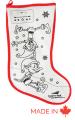 100% Non-Woven Polypropylene Coloring Christmas Sock