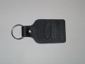 Large Rectangle Top Grain Leather Riveted Key Tag (1 3/4"x3")