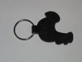 Bonded Leather Chicken Shaped Animal Collection Key Chain