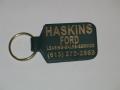 Large Rectangle Glued 2 Sided Top Grain Leather Key Tag/ (1 1/4"x3 1/4")