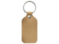 Nubuck Leather Small Rectangular Riveted Key Tags (1 1/2"x3 1/4")