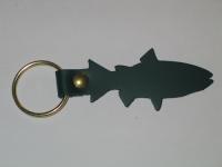 Top Grain Leather Fish Shaped Animal Collection Key Chain