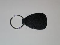 Small Tear Glued 2 Sided Bonded Leather Key Tag (1 3/8"x2")