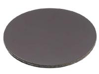 Round Leather Rubber Back Coaster