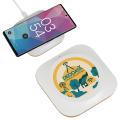 Trident 15W Wireless Charger w/ FSC Cork & Recycled Plastic White